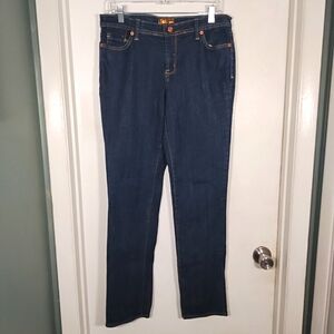 Bitten Jeans Sarah Jessica Parker Straight Leg Women's 10L Dark Wash Mid Rise